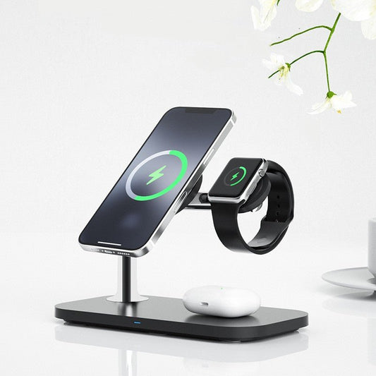 Magnetic 3 - in - 1 Wireless Charger - HotDealsEU