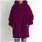 New Stylish Streetwear Long Fleece - lined Hoodie With A Zipper And Hood - HotDealsEU