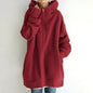 New Stylish Streetwear Long Fleece - lined Hoodie With A Zipper And Hood - HotDealsEU
