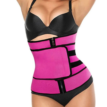 Tummy Sweat Shapewear Bodysuits Women Waist Trainer Slimming 2-3 Belts Workout Shaper Corset - HotDealsEU