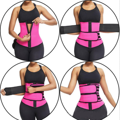 Tummy Sweat Shapewear Bodysuits Women Waist Trainer Slimming 2-3 Belts Workout Shaper Corset - HotDealsEU