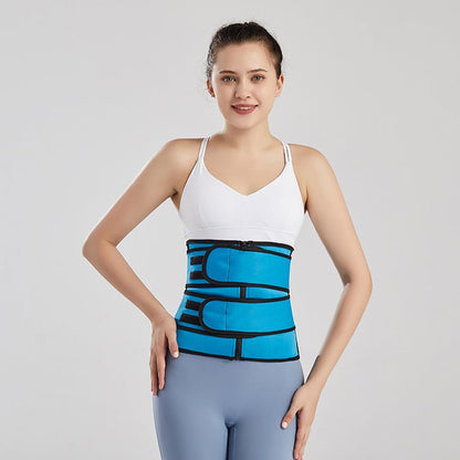 Tummy Sweat Shapewear Bodysuits Women Waist Trainer Slimming 2-3 Belts Workout Shaper Corset - HotDealsEU